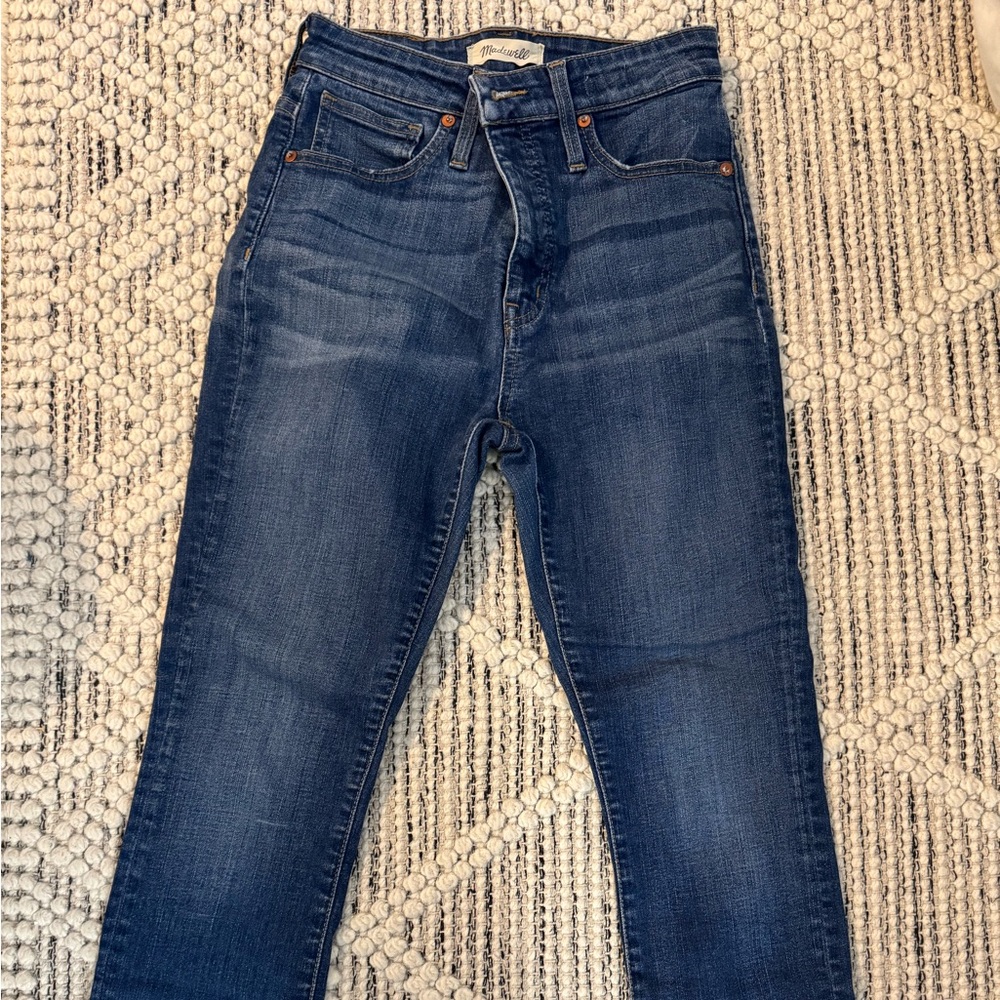 Madewell High Rise Dark Blue Jeans